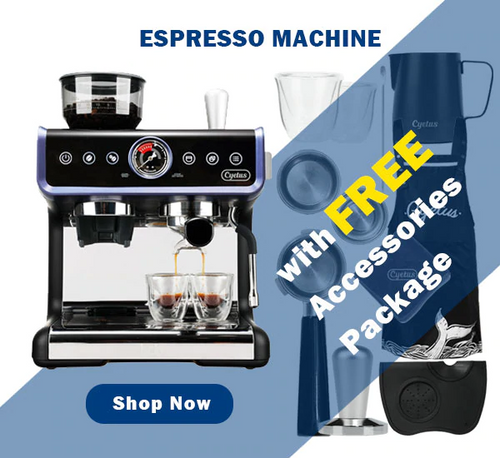 All in One Home Barista Semi-Auto Espresso Machine Black
