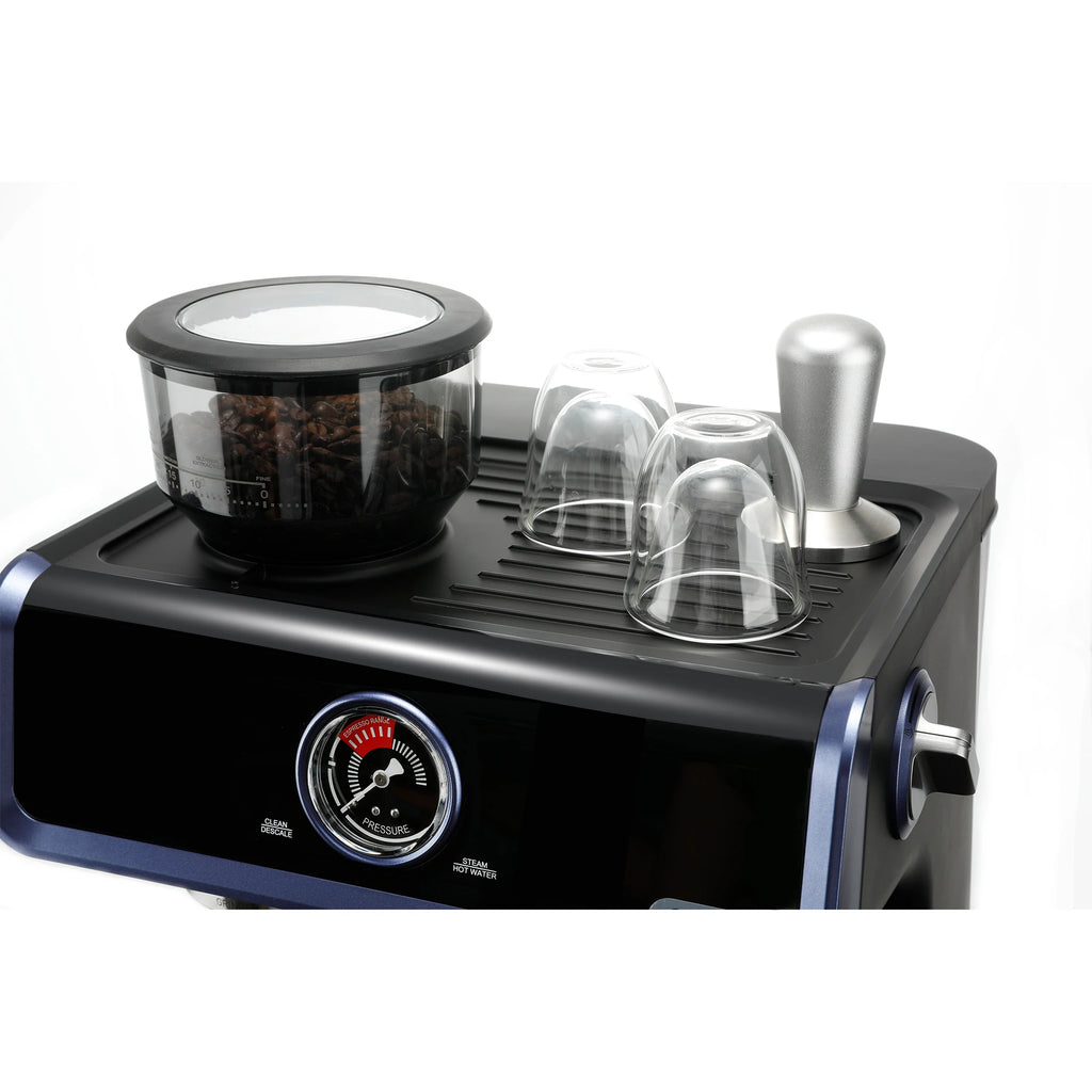 All in One Home Barista Semi-Auto Espresso Machine Black