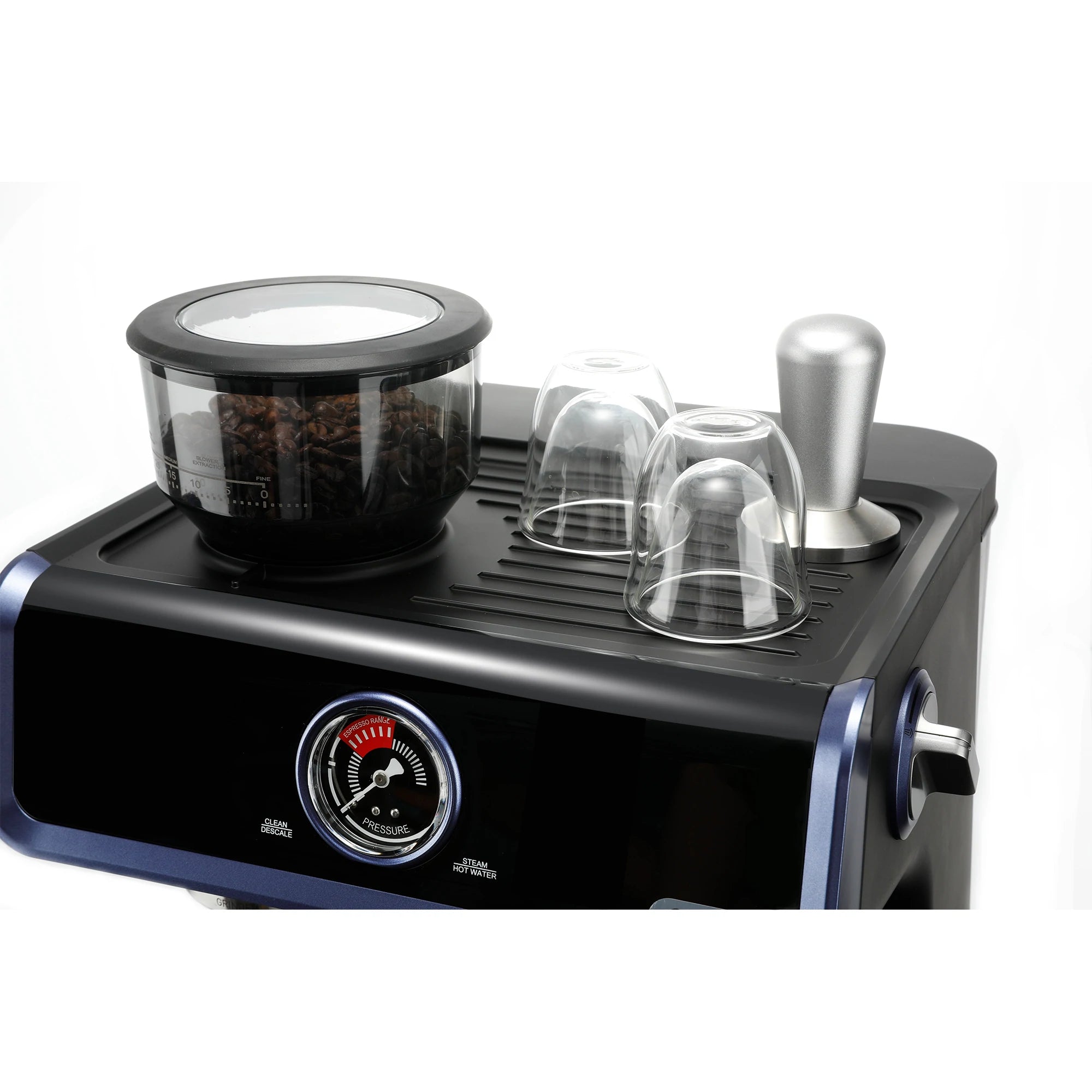 All in One Home Barista Semi-Auto Espresso Machine Black